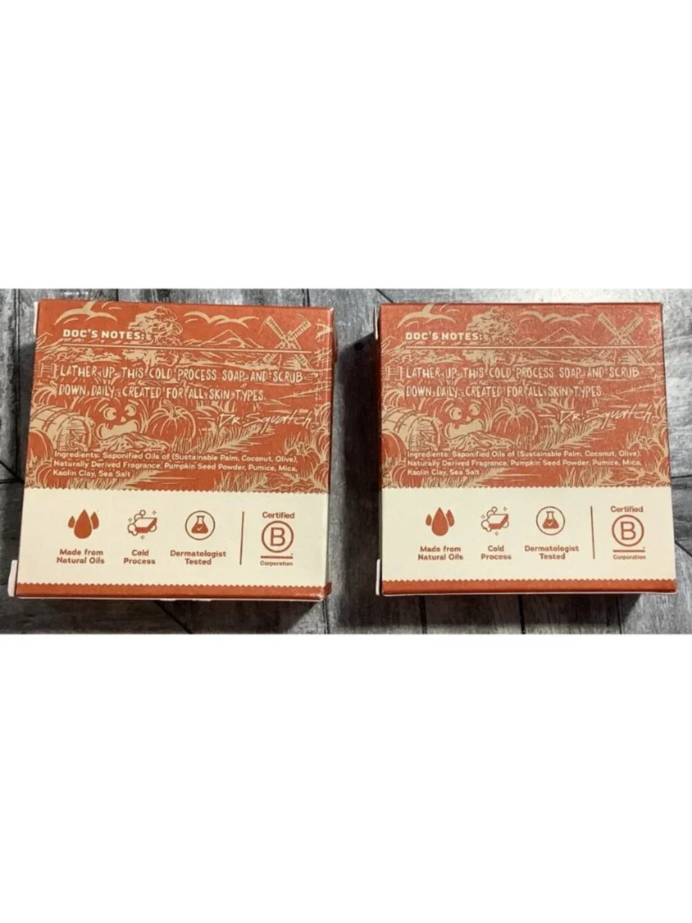 2Dr. Squatch Drunkn Pumpkin Natural Soap Limited Edition 5Oz Pumpkin Seed Powder